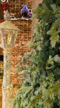 Christmas Tree PE + PVC 240 CM Light Green - საახალწლო ნაძვის ხე შერეული სილიკონის წიწვებით, 2 image