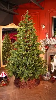 Snowdrop Christmas Tree 210 CM 100% Silicone With Lights - ნაძვის ხე 100 % სილიკონი, განათებით, 2 image