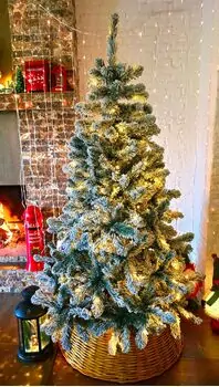 Christmas Tree With Lights 180 CM Snow-Covered საახალწლო ნაძვის ხე დათოვლილი ტოტებით და განათებით, 4 image
