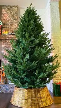 Christmas Tree 210 CM PE + PVC - ნაძვის ხე შერეული სილიკონის წიწვებით, 2 image
