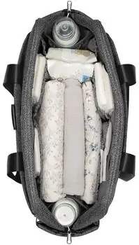 KikkaBoo Mama bag Chelsea Grey 2025 დედის ჩანთა, 5 image