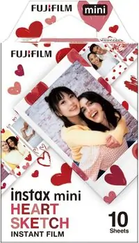 ფირი Fujifilm  Instax Mini Heart Sketch Film 10x1, 2 image
