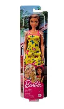 Barbie Stylish doll with yellow dress HBV08 თოჯინა ყვითელი კაბით, 3 image