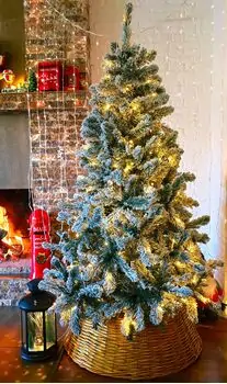 Christmas Tree With Lights 180 CM Snow-Covered საახალწლო ნაძვის ხე დათოვლილი ტოტებით და განათებით