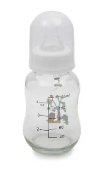 Cangaroo-ს საბავშვო ბოთლი NORMAL GLASS BOTTLE WITH STANDART NECK 120ml - GB301, 2 image