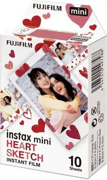 ფირი Fujifilm  Instax Mini Heart Sketch Film 10x1
