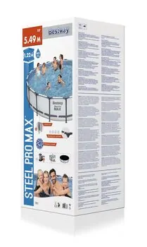Bestway 56462 Steel Pro Max With Filter Pump and ladder კარკასული აუზი კარტრიჯული ფილტრით და კიბით, 12 image