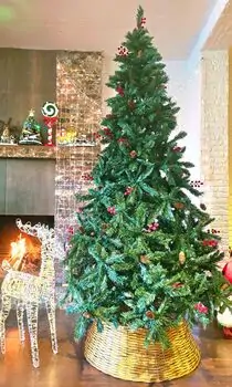 Christmas Tree 240 CM With Pine Cones And Berries - საახალწლო ნაძვის ხე გირჩით და კენკრით