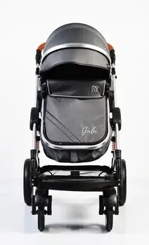 Cangaroo Gala 2 In 1 Black Leather საბავშვო ტრანსფორმერი ეტლი, 2 image
