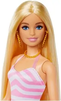 Barbie HPL73 Beach Blonde Doll-თოჯინა სანაპიროს აქსესუარით, 3 image