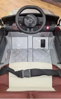 Mercedes-Benz G118 Painting Silver - ელექტრო მანქანა კაუჩუკის საბურავებით და ტყავის სავარძლით, 5 image