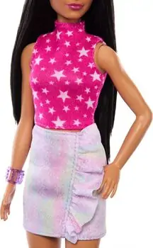 Barbie Doll Fashionista With Black Straight Hair - ბარბის თოჯინა, 4 image