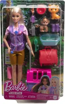 Barbie Animal Rescue with Blonde Doll and Accessories - ბარბის თოჯინა აქსესუარებით, 2 image