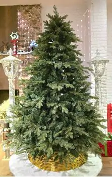 Christmas Tree PE + PVC 210 CM - საახალწლო ნაძვის ხე შერეული სილიკონის წიწვებით