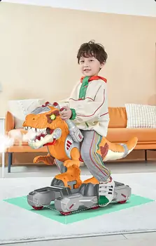 MULTIFUNCTIONAL DINOSAUR WITH MUSIC K01 სათამაშო გადასაჯდომი დინოზავრი