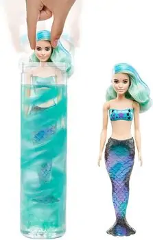 Barbie Color Reveal Rainbow Mermaid  HCC46 ქალთევზა თოჯინა ფერის ტრანსფორმაციით, 4 image