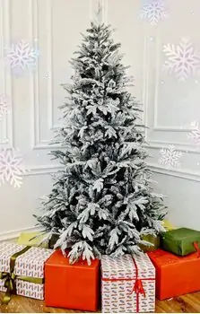Snow-Covered Christmas Tree დათოვლილი საახალწლო ნაძვის ხე 210 სმ (OT743), 2 image