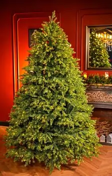 Christmas Tree With Lights  - საახალწლო ნაძვის ხე შერეული სილიკონის წიწვებით და განათებით 240 CM (OT2335), 8 image
