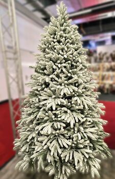 Christmas Tree PE 210 CM Snow-Covered დათოვლილი ნაძვის ხე 100 % სილიკონი, 9 image