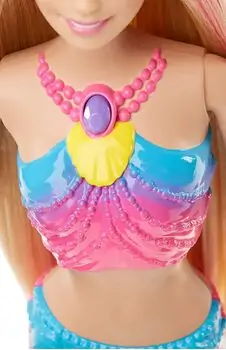 BARBIE Dreamtopia Rainbow Mermaid MTL-DHC40 ქალთევზა მანათობელი კუდით, 3 image