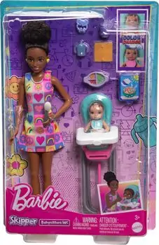 Barbie Skipper Babysitters Inc & Playset HTK34	- ბარბის თოჯინა აქსესუარებით