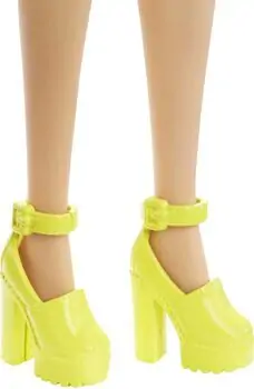 Barbie Doll Fashionista with Blond Hair, Braces, Rainbow Dress  - ბარბის თოჯინა, 4 image