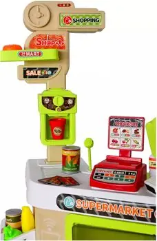 Supermarket Toy Set - საბავშვო ფუნქციური დახლ-მაღაზია, 4 image