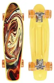Penny Board Swirl With LED  Wheels პენიბორდი