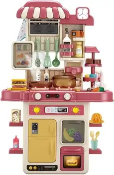 Spraying Kitchen With Accsesories Pink  - ფუნქციური საბავშვო სამზარეულო, 3 image