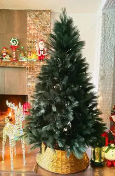 Green Feather Christmas Tree 210 CM - ნაძვის ხე ბუმბულის წიწვებით, 5 image