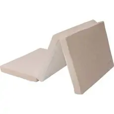 KikkaBoo Foldable Mattress Beige Velvet დასაკეცი მატრასი