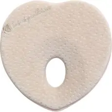 KikkaBoo-ს ერგონომიული ბალიში ახალშობილისთვის Memory foam ergonomic pillow Heart Beige Velvet