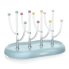 KikkaBoo-ს საბავშვო ბოთლების საშრობი Drying rack Marble Blue