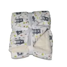 Cangaroo-ს ახალშობილის პლედი Baby blanket Shaggy Light Grey