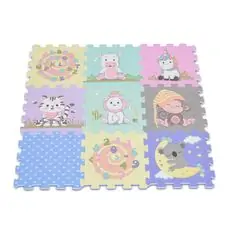 Moni Toys-ის ფაზლი ხალიჩა Mat Animals 9 pcs 3086