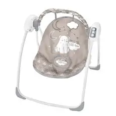 KikkaBoo Felice Grey Bear 2020 საბავშვო ელექტრო შეზლონგი