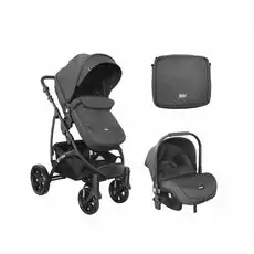 KikkaBoo Nala Black 3in1 ახალშობილის ეტლის კომპლექტი