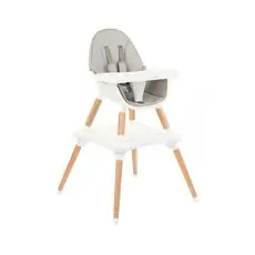 KikkaBoo Multi 3in1 Grey საკვები სკამ-მაგიდა