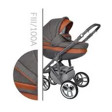 Baby Merc Faster 3 100A საბავშვო ეტლის 2x1 კომპლექტი