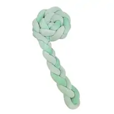 KikkaBoo-ს საბავშვო საწოლის ბამპერი/ნაწნავი Braided bumper 180 cm 3 braids (12cm) Mint