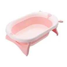 KikkaBoo-ს ჩვილის დასაკეცი აბაზანა Bathtub Foldy Pink