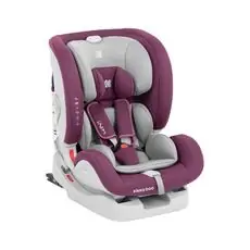 KikkaBoo 4in1 (ISOFIX) Raspberry მანქანის სავარძელი (ქარსითი)