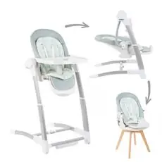 KikkaBoo Prima Mint 3in1 მრავალფუნქციური შეზლონგი & სკამ-მაგიდა