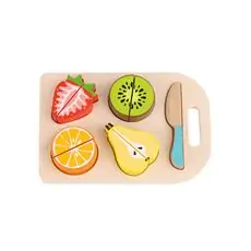 Tooky Toy TL142 Cutting fruits ხის სათამაშო ხილი და დაფა