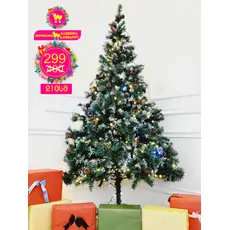 Christmas Tree With Pine Cones And Berries საახალწლო ნაძვის ხე დათოვლილი ბოლოებით, კენკრით და გირჩით 210 სმ (OT648)