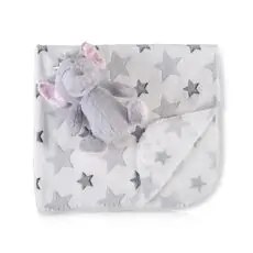 Cangaroo-ს ახალშობილის პლედი Baby Blanket with Stuffed Toy Little Elephant