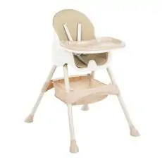 KikkaBoo Brie Beige საკვები სკამ-მაგიდა