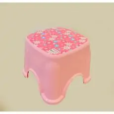 Tuffex Patterned Kid Stool საბავშვო საფეხური აბაზანისთვის Pink