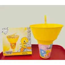 Tuffex Tweety Snack and Drink Cup 2in1 ჭიქა წვენისა და სნექებისთვის