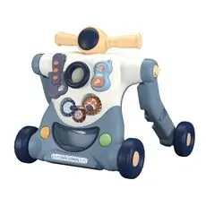 KikkaBoo-ს საბავშვო ვოლქერი 4 in 1 Walker & Scooter Robo Blue